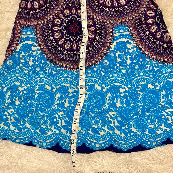 Mandala Print Mini Slip Dress 32 in bust - Picture 4 of 7